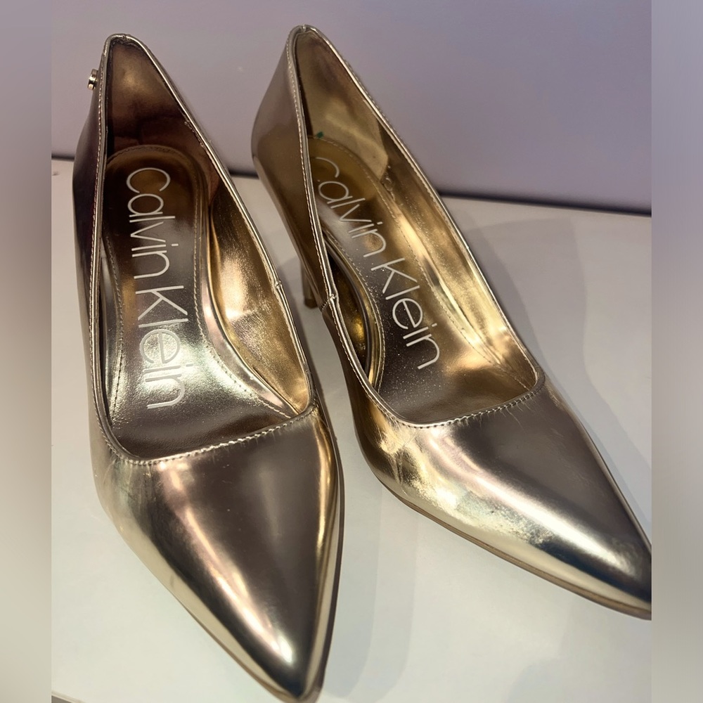 Gold Calvin Klein Heels